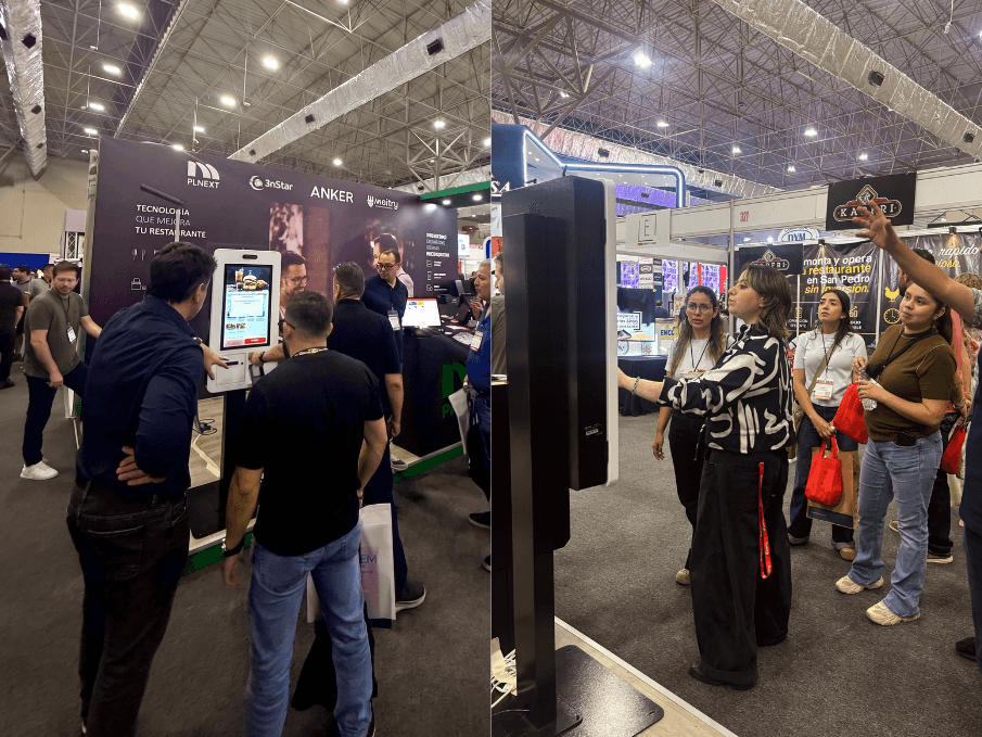 El stand de Waitry en Expo Proveedores del Restaurante, en Cintermex, Monterrey