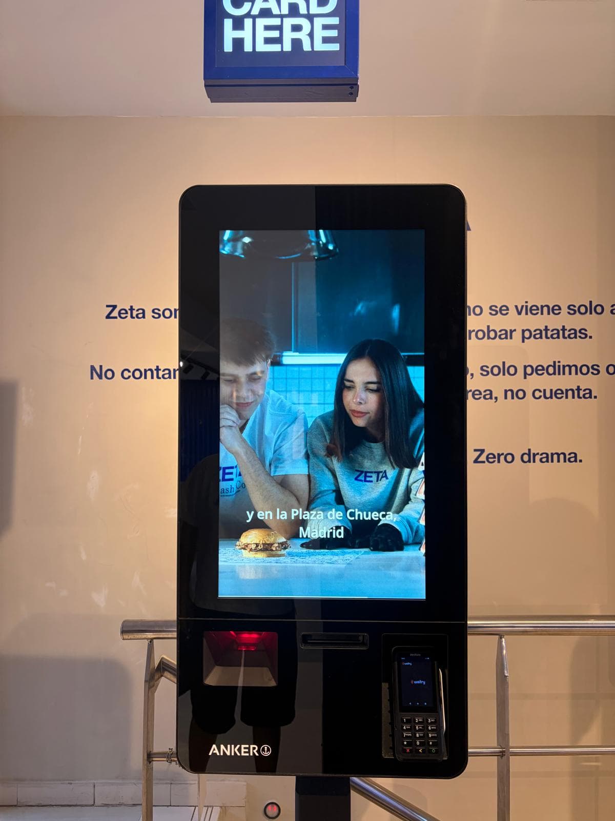 El kiosco pide, cobra y manda la comanda directa a cocina